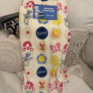 Pillsbury Doughboy Easter Egg & Bunny Oversized Plush Throw